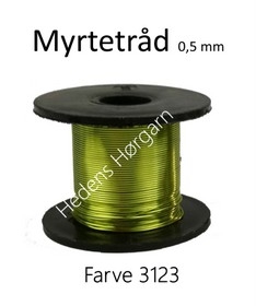 Myrtetråd 0,50 mm farve 3123 majgrøn